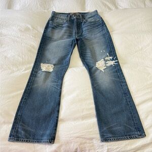 Point Sur Denim | Women’s 26 | Cropped Denim Blue Jeans Light Destroy | NWT